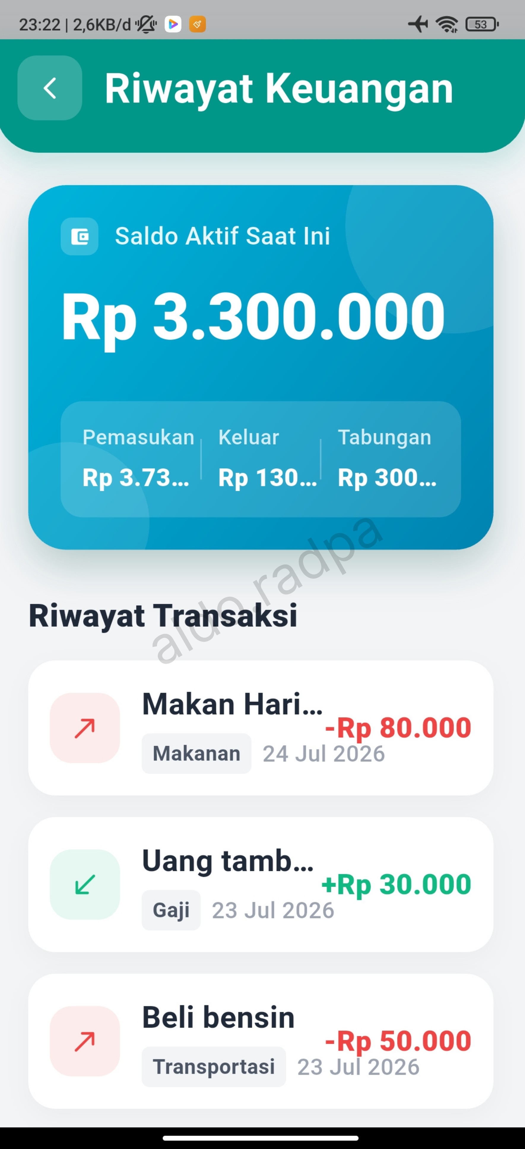 UI Keuangan